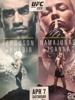Sold Out Posters UFC 223 - 2018 Poster Ferguson Vs Khabib Namajuna Vs Joanna