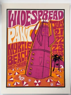 Widespread Panic - 2008 Methane Poster Myrtle Beach, SC AP