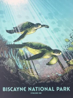 Biscayne National Park - 2016 Justin Santora Poster Art Print Art Prints