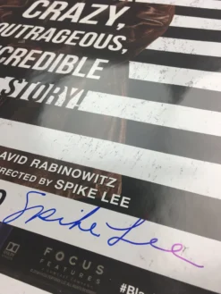 BlacKkKlansman - 2018 Ron Stallworth Poster Signed By Spike Lee