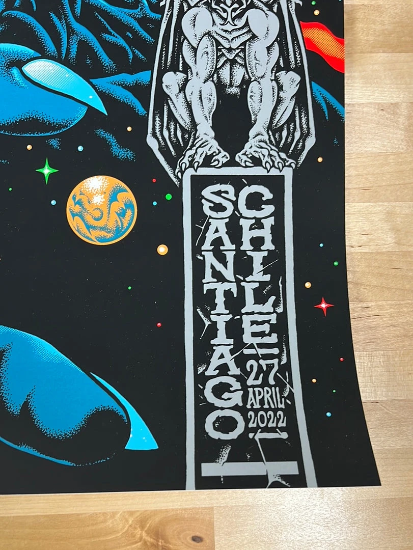 Gig Posters Metallica - 2022 Pitchgrim Poster Santiago, Chile 7 Gig Posters Metallica - 2022 Pitchgrim Poster Santiago, Chile