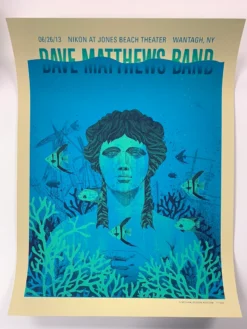 Dave Matthews Band - 2013 Methane Poster Wantagh, NY Jones Beach Gig Posters