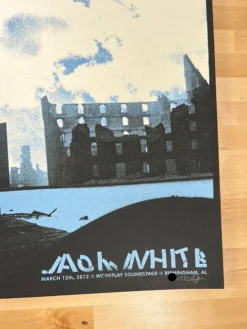 Jack White - 2012 Rob Jones Poster Birmingham, AL Gig Posters