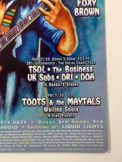 The Artworks MHP 69 Berlin, Go Go's - 1999 Poster Maritime Hall San Fran 1st