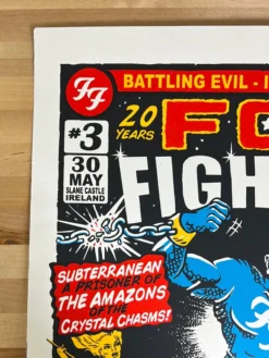 Foo Fighters - 2015 Chris Hopewell Poster Slane, Ireland