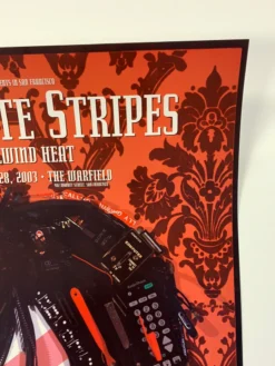 Gig Posters The White Stripes - 2003 4/28 Poster Jason Mecier Warfield Theatre San Fran 1st