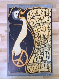 Grateful Dead - 1966 Wes Wilson Poster San Francisco, CA The Fillmore 38