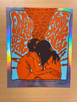 Queens Of The Stone Age - 2013 Jermaine Rogers Poster Indianapolis FOIL Handbill Foil Posters
