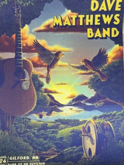 Railey Bace Prints Dave Matthews Band - 2021 Bailey Race Poster Gilford, NH 8/24 Gig Posters