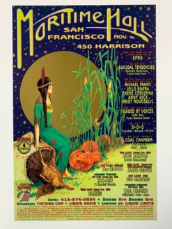 Kathie Hughston Gig Posters MHP 79 November - 1999 Poster Maritime Hall San Fran 1st