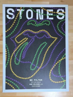 Sold Out Posters Gig Posters Rolling Stones - 2019 Poster No Filter Tour New Orleans, LA