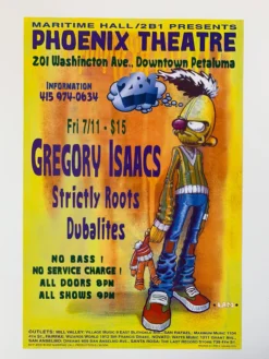 Sold Out Posters Gig Posters MHP 32B Maritime Hall - 1997 Poster Gregory Isaacs, Strictly Roots San Fran 1st