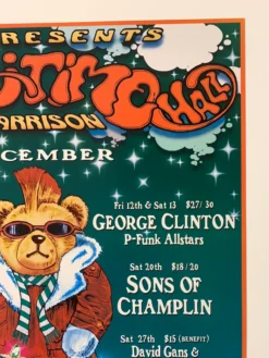 Kathie Hughston Gig Posters MHP 41 George Clinton - 1997 Poster Maritime Hall San Fran 1st