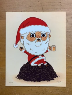 Coal For Everyone - 2013 Mike Mitchell Poster Santa Claus Art Prints