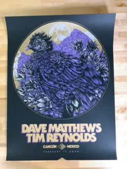 Dave Matthews Band - 2020 Ken Taylor Poster Cancun, MEX 9 Dave Matthews Band - 2020 Ken Taylor Poster Cancun, MEX
