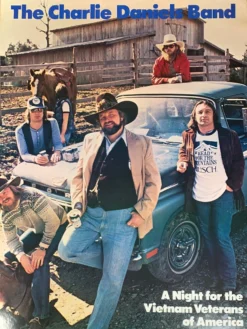 Sold Out Posters Gig Posters Charlie Daniels Band - 1981 Vietnam Veterans Poster Original Vintage
