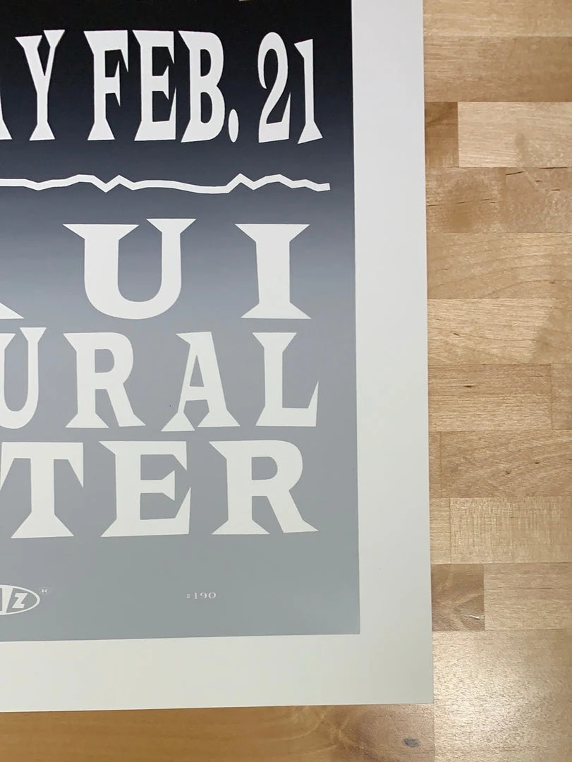 TAZ Gig Posters Pearl Jam - 1998 T.A.Z. Poster Maui, HI Cultural Center 1st Ed 7 TAZ Gig Posters Pearl Jam - 1998 T.A.Z. Poster Maui, HI Cultural Center 1st Ed