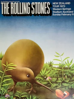 Gig Posters Rolling Stones - 1973 Ian McCausland Poster Auckland, NZ