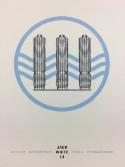 Jack White - 2014 Matthew Jacobson Poster Chicago, IL The Auditorium Theatre 13 Jack White - 2014 Matthew Jacobson Poster Chicago, IL The Auditorium Theatre