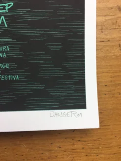 Andrew Bird - 2009 Daniel Danger Poster European Tour