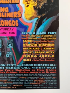 Sold Out Posters Gig Posters MHP 49 Maritime Hall - 1998 Poster August San Fran 1st