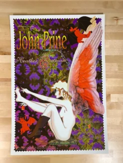 John Prine - 1996 Amacker Bullwinkle Poster Fillmore San Fran 1st BGF 209