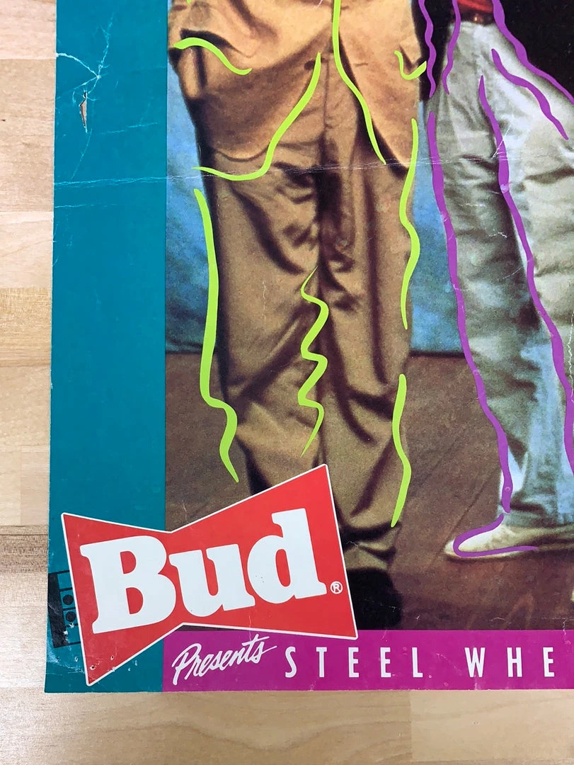 Sold Out Posters Gig Posters Rolling Stones - 1989 Bud Steel Wheels Poster Original Vintage 8 Sold Out Posters Gig Posters Rolling Stones - 1989 Bud Steel Wheels Poster Original Vintage