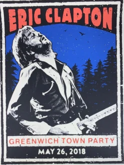 Sold Out Posters Eric Clapton - 2018 Poster Greenwich Town Party Gig Posters