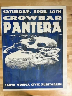 Sold Out Posters Pantera - 1994 Poster Santa Monica, CA Civic Auditorium 4/30 Gig Posters