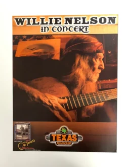 Sold Out Posters Gig Posters Willie Nelson - Texas Roadhouse Promo Poster Nacogdoches, TX