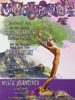 Greg Coiner MHP 108 Gregory Isaacs - 2001 Poster Maritime Hall San Fran 1st