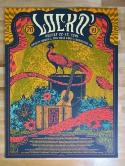 Gig Posters Lockin' - 2019 Status Serigraph Poster Arrington, VA