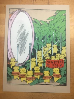Monsters Of Folk European Tour - 2009 Jay Ryan Poster Gig Posters