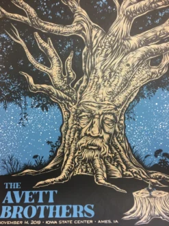 Avett Brothers - 2019 Todd Slater Poster Ames, IA Iowa State Center