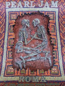 Pearl Jam - 2020 EMEK Streaming Poster Rome, Italy Stadio Olimpico Gig Posters