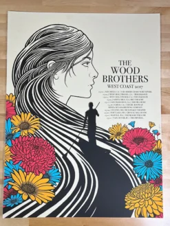 The Wood Brothers - 2017 John Vogl Poster West Coast Tour