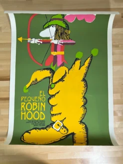 Eduardo Munoz Bachs El Pequeno Robin Hood - 1975 Cuban Movie Poster Original Vintage