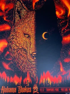 Alabama Shakes - 2017 Todd Slater Poster Portland, ME Thompson's