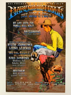 Greg Coiner MHP 95 Mayhem - 2000 Poster Maritime Hall San Fran 1st