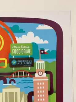 Austin City Limits Festival - 2012 Dan Stiles Poster Zilker Park