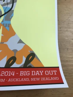 Pearl Jam - 2014 Tristan Eaton Poster Auckland, NZ Big Day Out Gig Posters