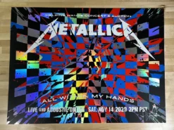 Metallica - 2020 Kii Arens Poster All Within My Hands Live FOIL Foil Posters