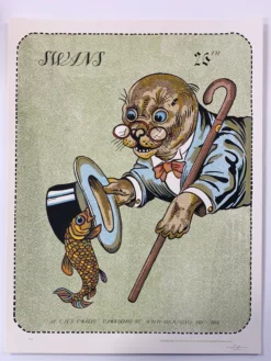 Gig Posters Swans - 2016 Fugscreens Studios Poster Carrboro, NC Cat's Cradle