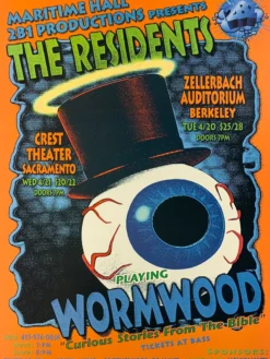 The Artworks Gig Posters MHP 64 The Residents - 1999 Poster Maritime Hall San Fran 1st