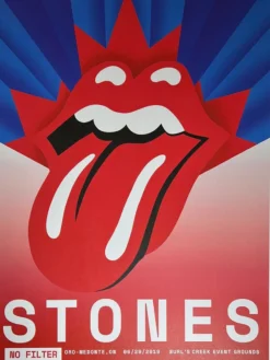Sold Out Posters Rolling Stones - 2019 Poster No Filter Tour Oro-Medonte, ON