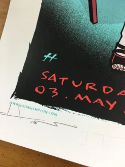 Queens Of The Stone Age - 2008 Justin Hampton Poster Calgary, CAN Calgary Stampe