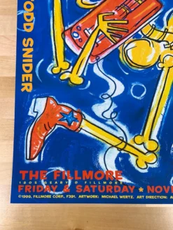 John Prine - 1999 Michael Wertz Poster Fillmore San Fran 1st BGF 391 Gig Posters