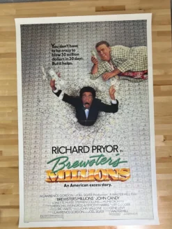 Sold Out Posters Brewsters Millions - 1984 One Sheet Movie Poster Original Vintage 27x41 Movie/TV Posters