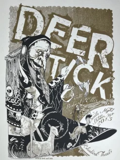 Deer Tick - 2013 Moon Light Speed Press Poster Denver, CO Colorado
