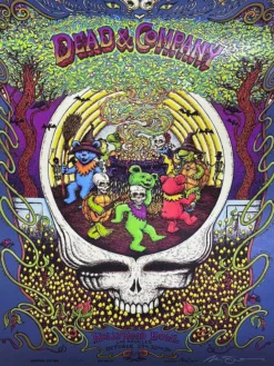 Gig Posters Dead & Company - 2021 Marq Spusta Poster Hollywood Bowl, CA Sapphire